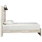 Ashley Cambeck Twin Panel Bed in Whitewash with Lighting, , large