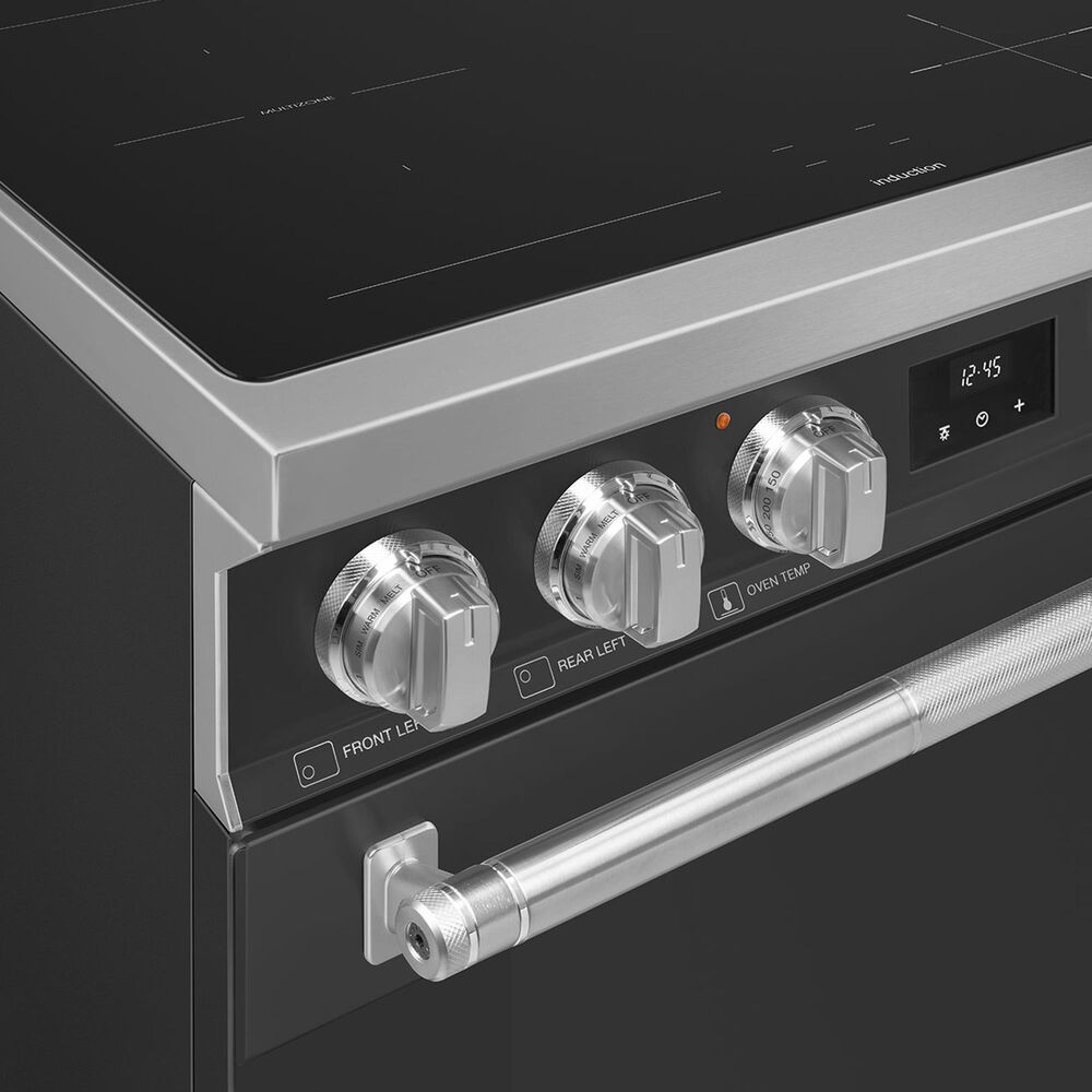 SMEG Professional 30" Induction Electric Range in Matte Black, , large