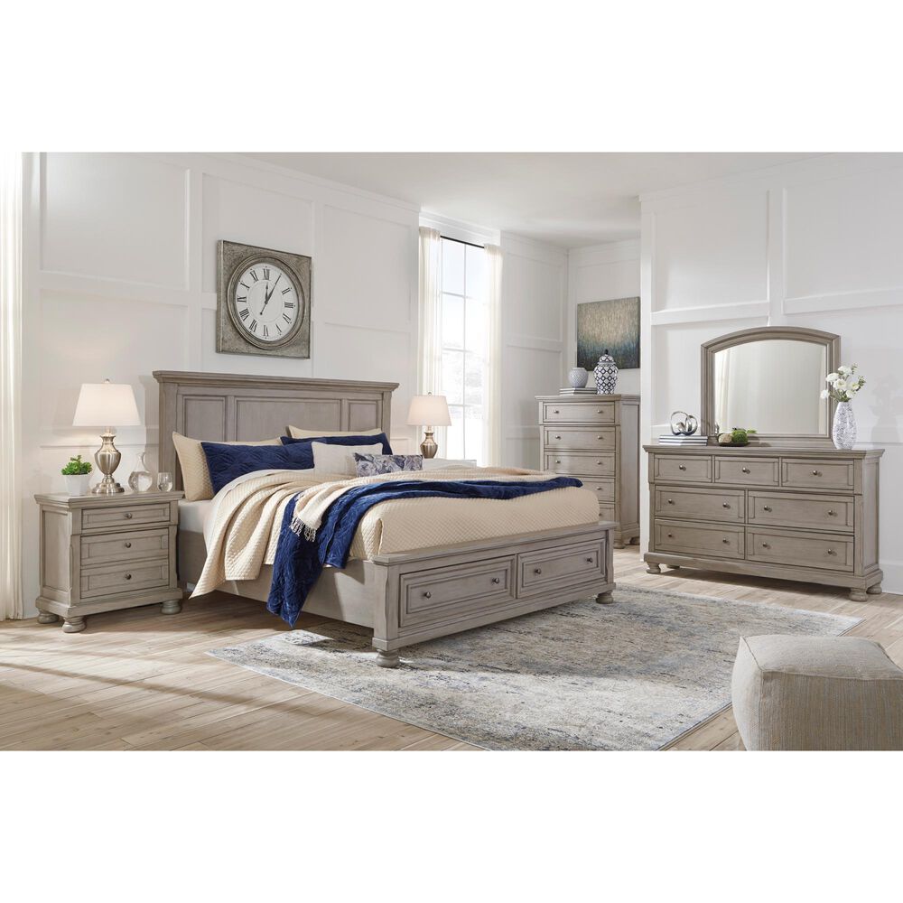 Ashley Lettner 5-Drawer Chest in Burnished Light Gray, , large
