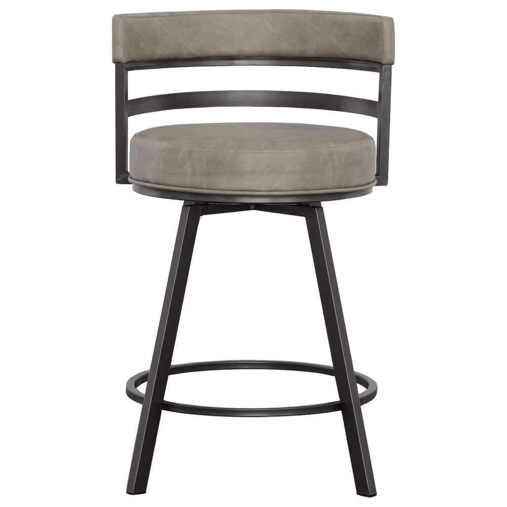 Steve Silver Gene Swivel Counter Stool in Charcoal | NFM