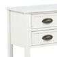 Linon Home Decor Brimley Beadboard Console Table in Antique White, , large