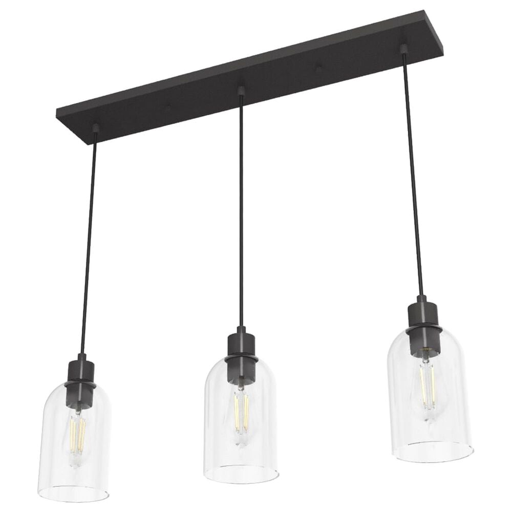 Hunter Lochmeade 3-Light Linear Pendant Cluster in Noble Bronze, , large