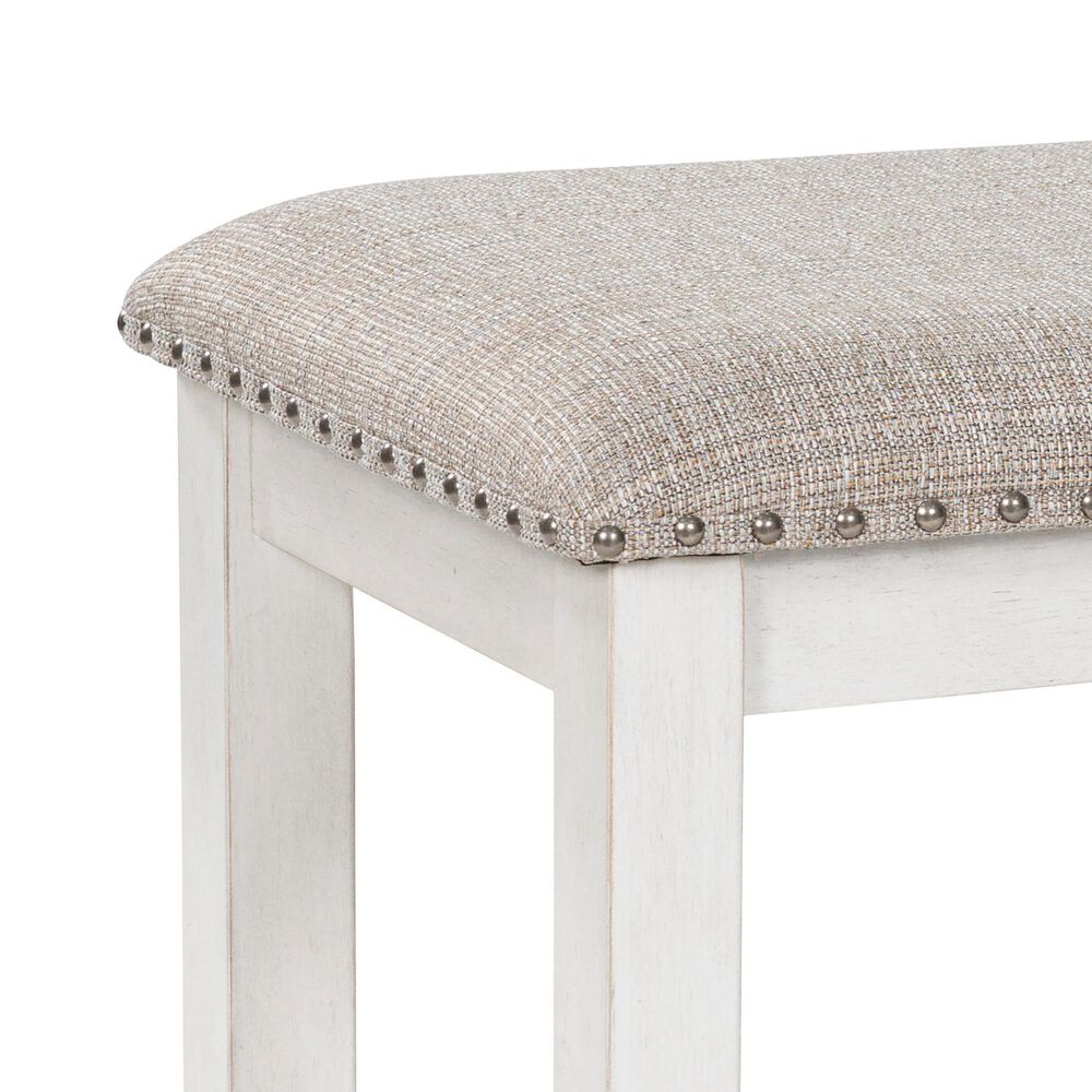Ashley Robbinsdale Upholstered Dining Bench in Antique White, , large