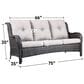 Sunwell Garden Outdoor Sofa with Brown Rattan in Beige, , large