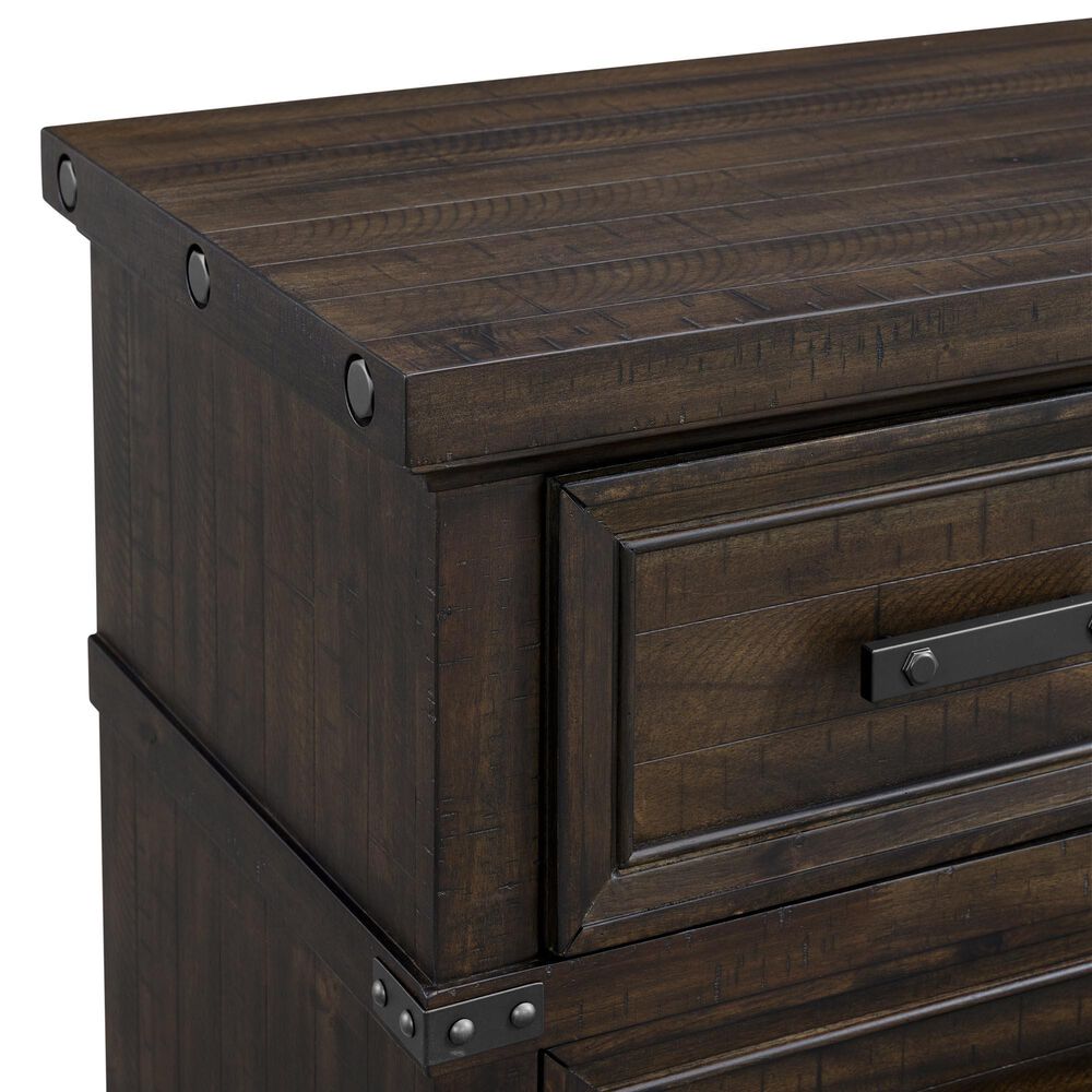 Mayberry Hill Colorado 4 Piece King Storage Bedroom Set in Charcoal with USB Ports, , large