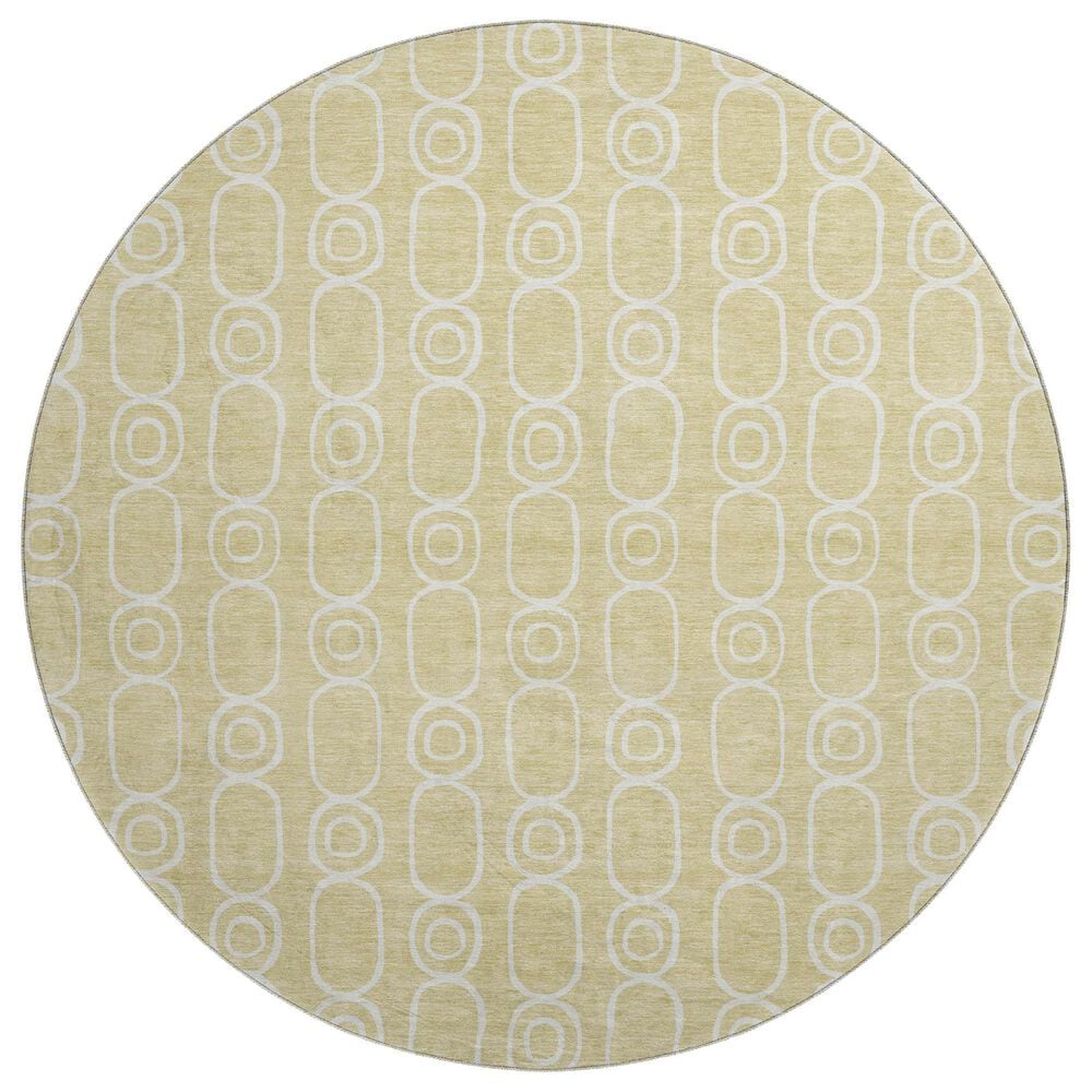 Dalyn Rug Company The Reserve TR6 Wheat 8" Round Indoor/Outdoor Area Rug, , large