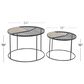 Maple and Jade Accent Table in Black and Beige (Set of 2), , large