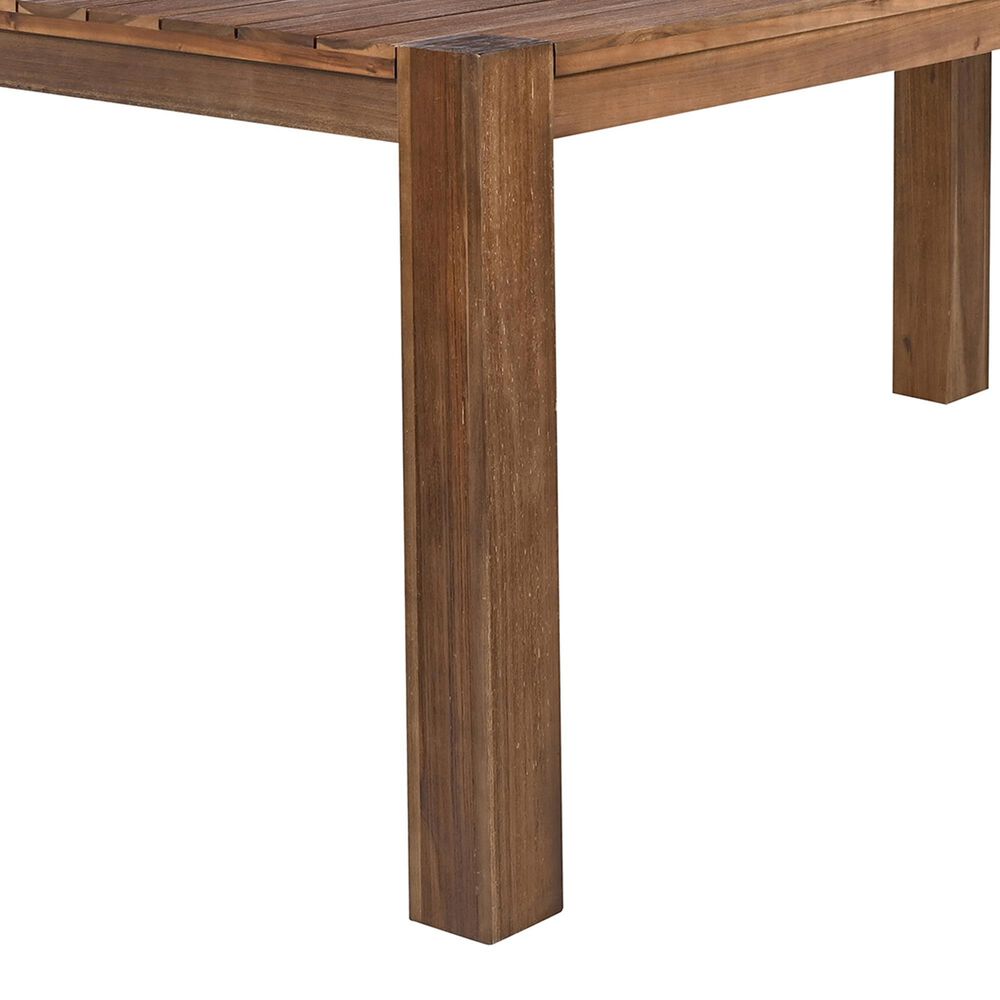 HOMLUX 7-Piece Patio Dining Set with 69" Rectangular Mocha Table and Umbrella Hole in Beige, , large