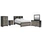 Ashley Broachmyn 5 Piece Full Bookcase Bed Set in Black and Gray, , large