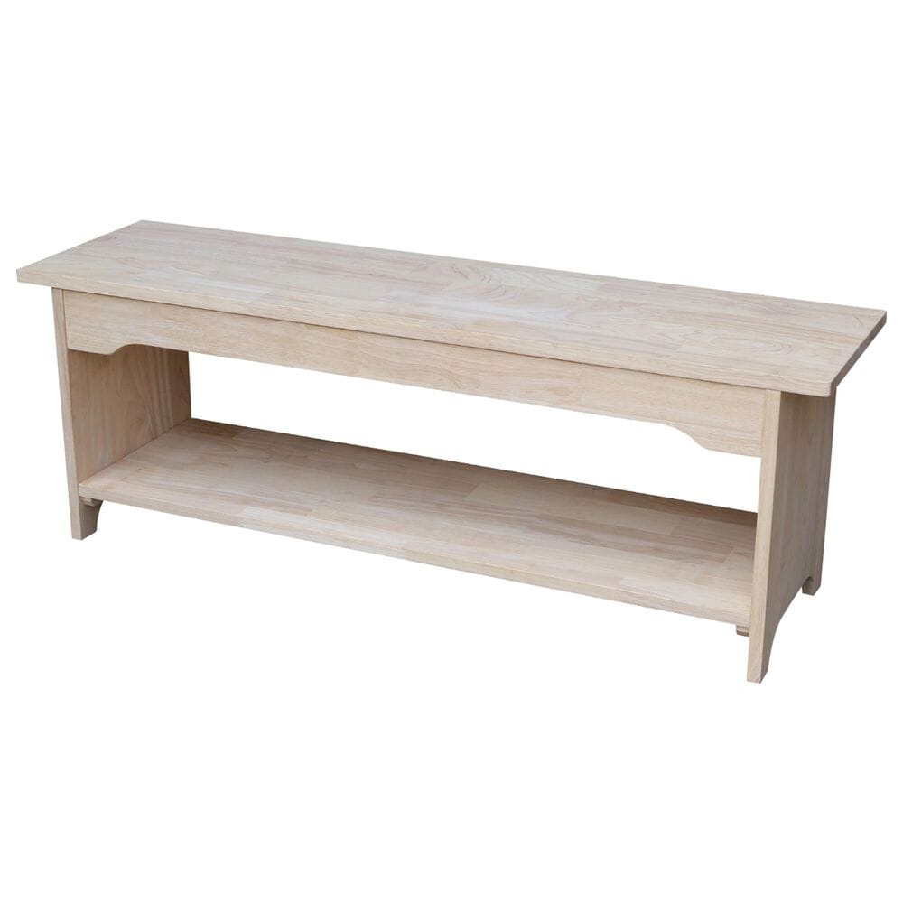 International Concepts Brookstone 48" Bench in Unfinished, , large