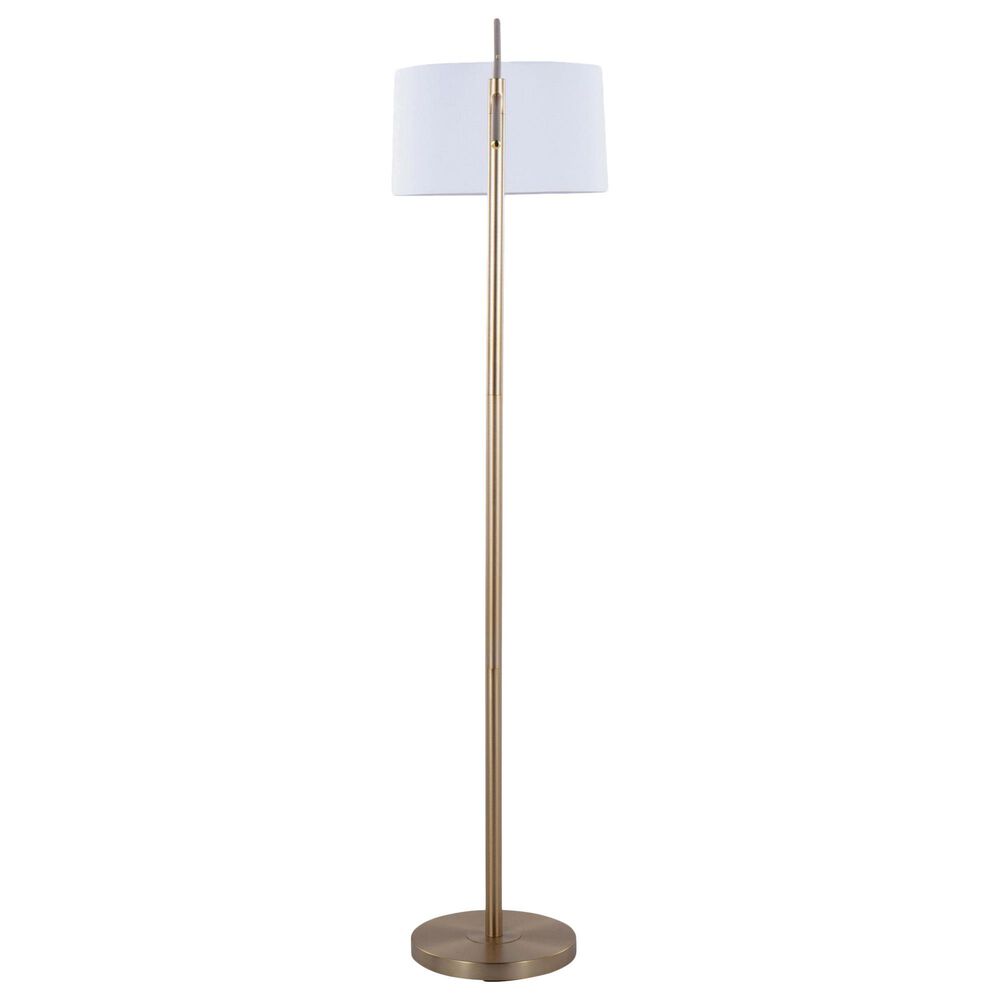 Grandview Gallery Casper 69&quot; Metal Floor Lamp in Gold, , large