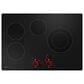 GE Profile 2-Piece Kitchen Package with Stainless Steel 30" Smart Built-In Convection Single Wall Oven and Black Electric Cooktop, , large