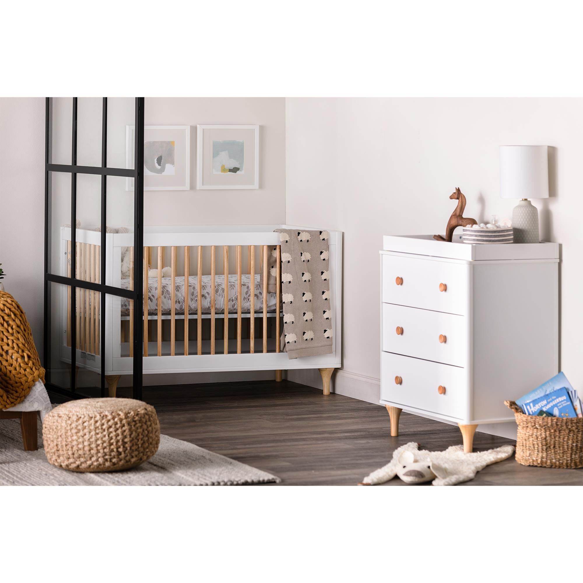 Babyletto lolly white & natural 3 in 1 convertible crib best sale