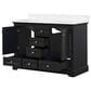 Lexora Home Dukes 48" Double Bathroom Vanity in Espresso with 2 cm White Carrara Marble Top and Rectangular Sinks, , large