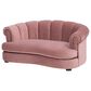 Jennifer Taylor Home Halle 35.5" Rolled-Arm Dog Bed with Channel-Tufted Back in Ash Rose Pink, , large
