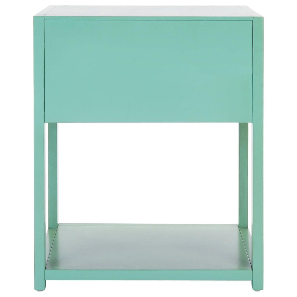 Safavieh Yudi 1 Drawer Nightstand in Turquoise, , large