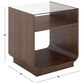 Safavieh Acres End Table in Walnut, , large