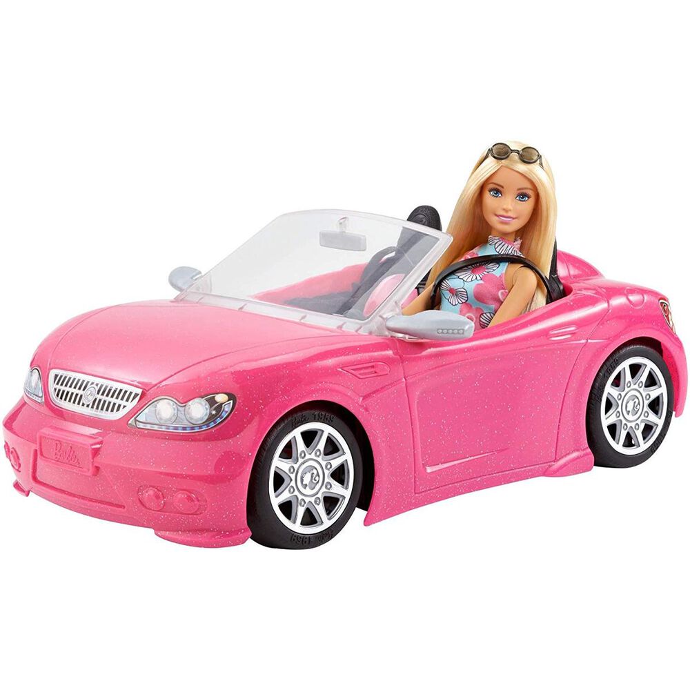 Barbie Doll with Convertible Car, , large