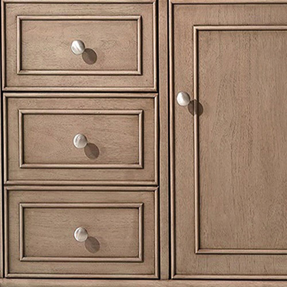 James Martin Vanities Bristol 48" Single Bathroom Vanity in Whitewashed Walnut with 3 cm Victorian Silver Quartz Top and Rectangular Sink, , large