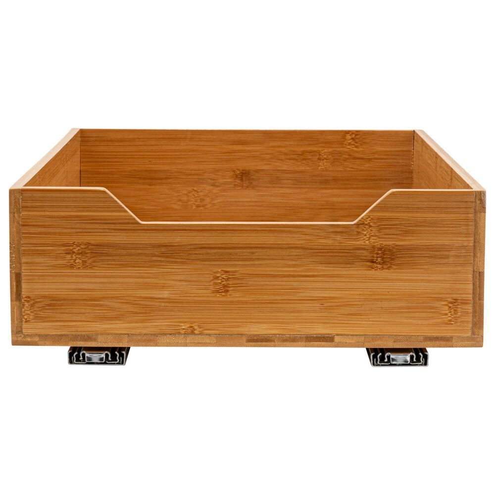Household Essentials Glidez 14" 1-Tier Pull-Out/Slide-Out Storage Organizer for Under Cabinet Use in Natural, , large