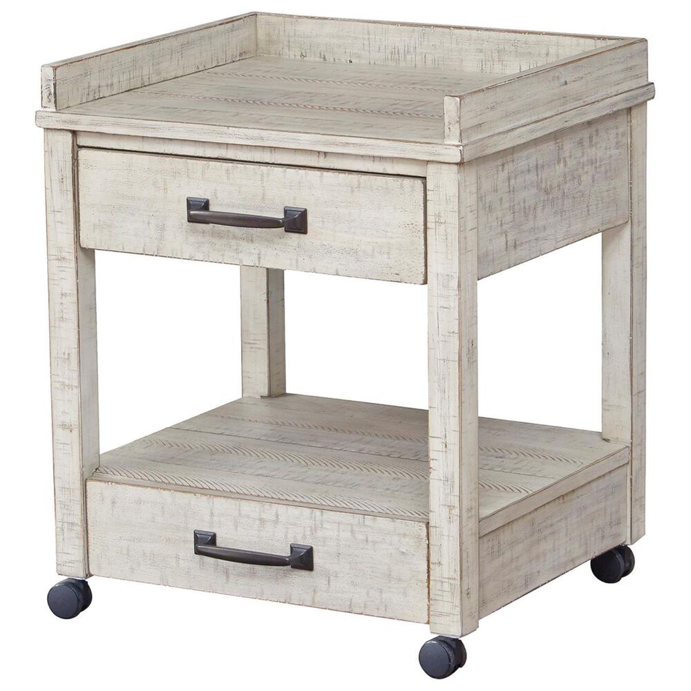 Ashley Carynhurst Printer Side Table in White, , large