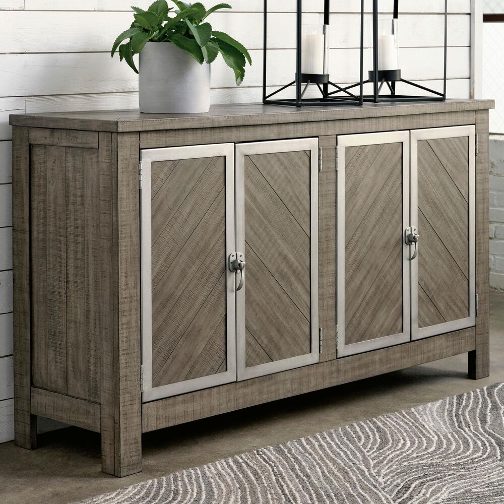 Ashley Krystanza Server in Weathered gray, , large