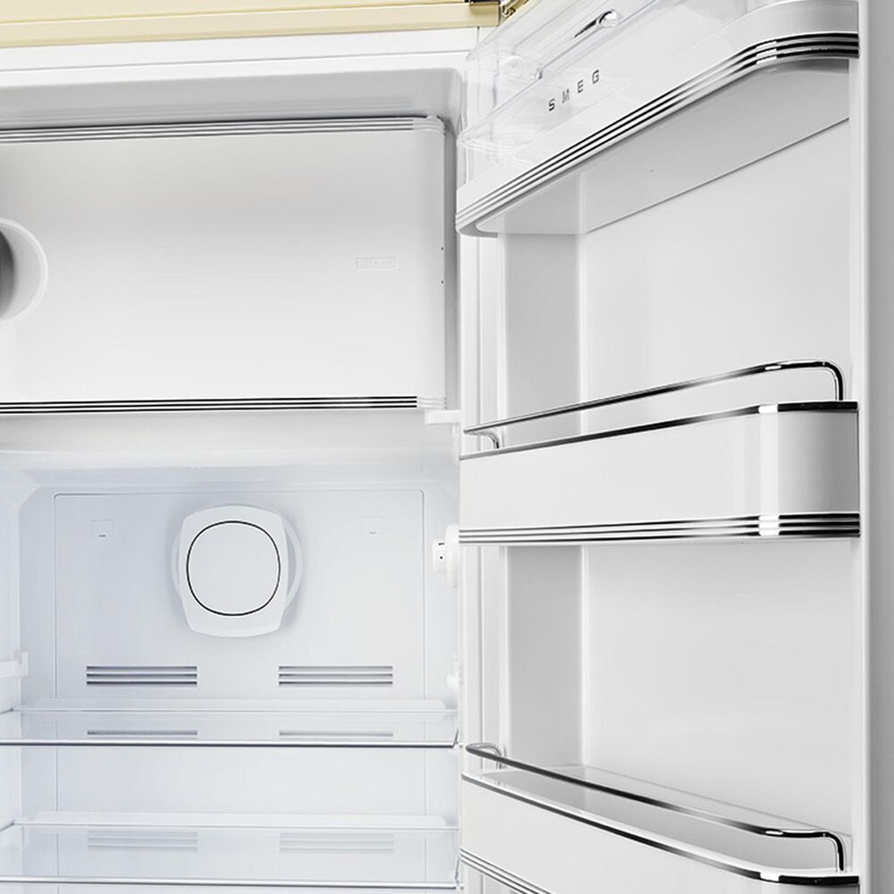 SMEG 9.92 Cu. Ft. Freestanding Compact Refrigerator with Right Handle in Cream, , large