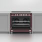 Fisher and Paykel 36" Classic Induction Range with 5 Burners in Red, , large