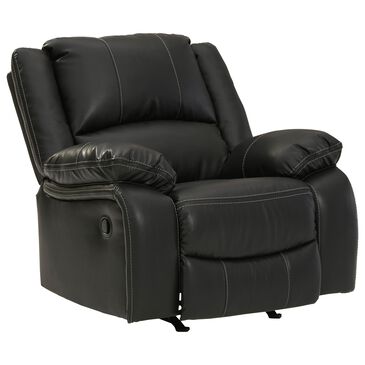 Signature Design by Ashley Calderwell Manual Rocker Recliner in Black, , large