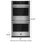 JennAir Rise JJW2827LL 27" Double Electric Wall Oven in Stainless Steel, , large