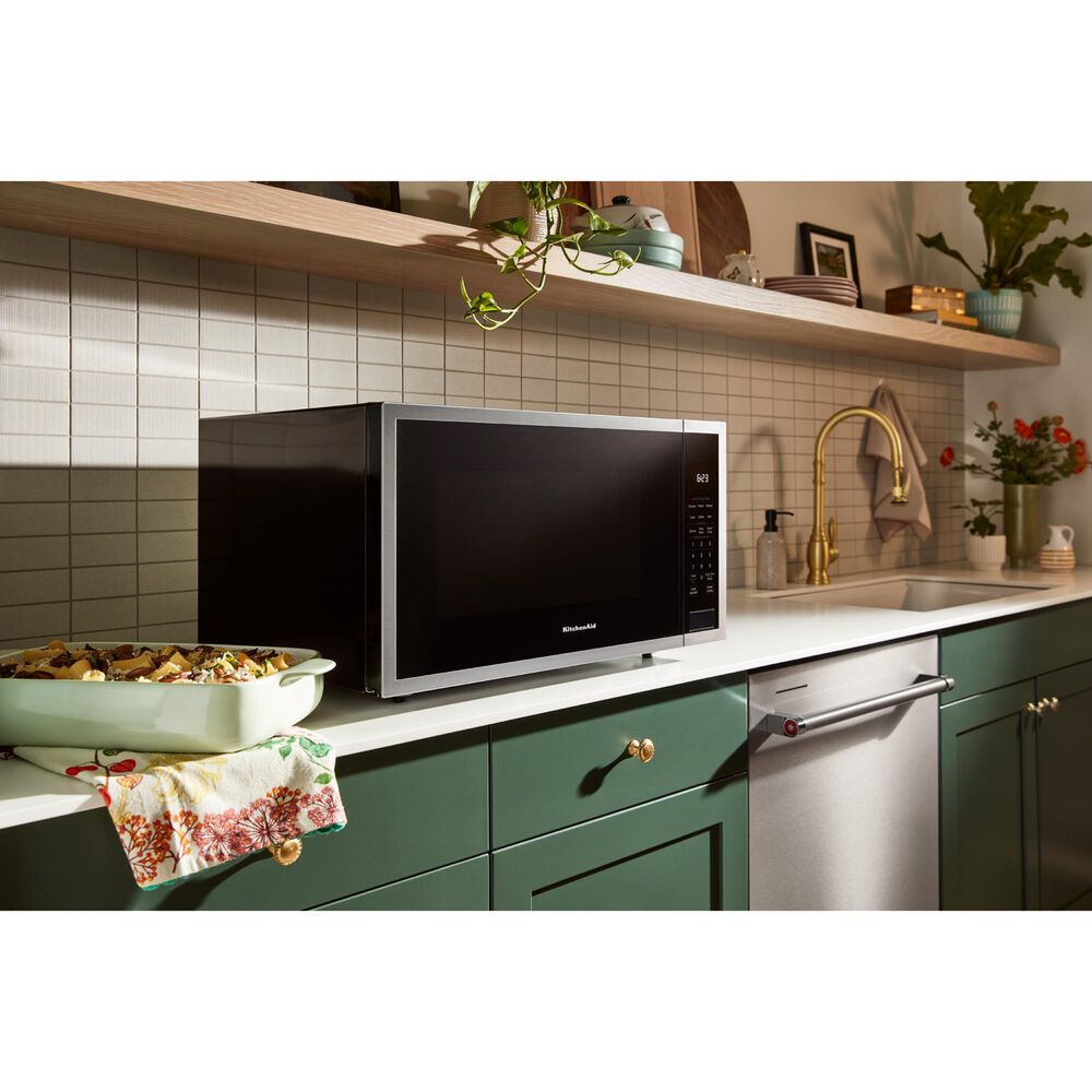 KitchenAid 2.2 Cu. Ft. Countertop Microwave in Stainless Steel, , large