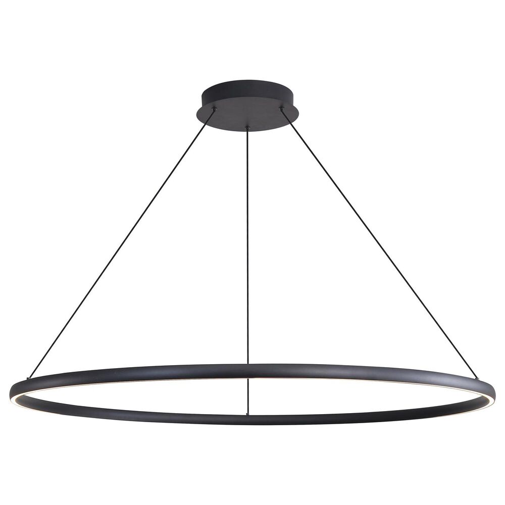 Golden Lighting Veritas 47" 1-Light Chandelier in Sand Black, , large