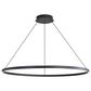 Golden Lighting Veritas 47" 1-Light Chandelier in Sand Black, , large