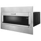 KitchenAid 1000 Watt Built-In Low Profile Microwave with Standard Trim Kit in Stainless Steel, , large