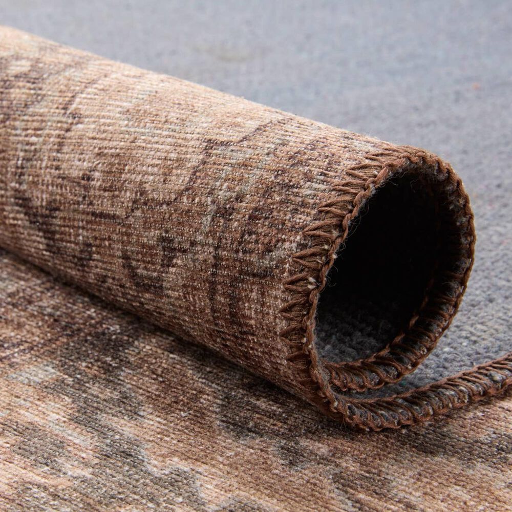 Jaipur Harman Minita 5&#39; x 7&#39;6&quot; Coffee Liqueur, Trellis, Blue Graphite, Lead Gray and Toasted Coconut Area Rug, , large