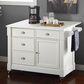 Crosley Furniture Lacey Kitchen Island in White, , large