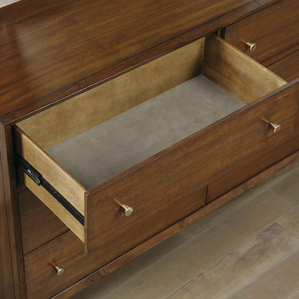 Flexsteel Ludwig 4Piece Queen Bedroom Set in Walnut NFM