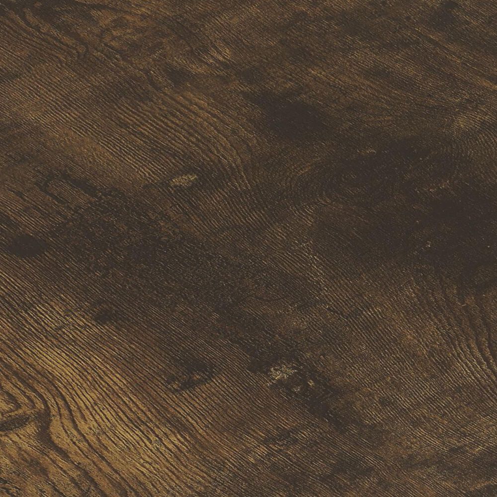 HOMLUX 1-Shelf End Table in Amber Pine and Black, , large