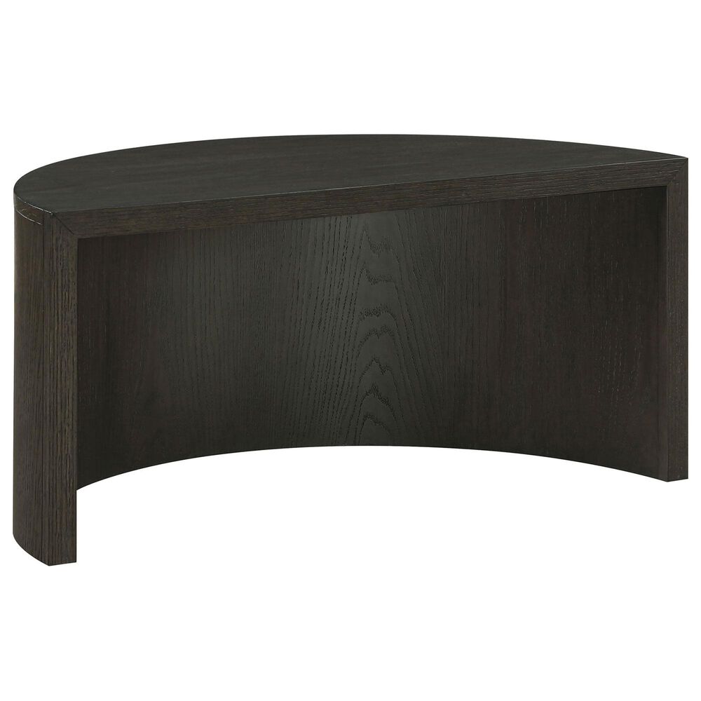 Crystal City Florence Nesting Cocktail Table with Castered Ottoman in Black, , large