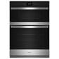 Whirlpool 2-Piece Kitchen Package with 6.4 Cu. Ft. Wall Oven Microwave and Electric Cooktop in Fingerprint Resistant Stainless Steel, , large