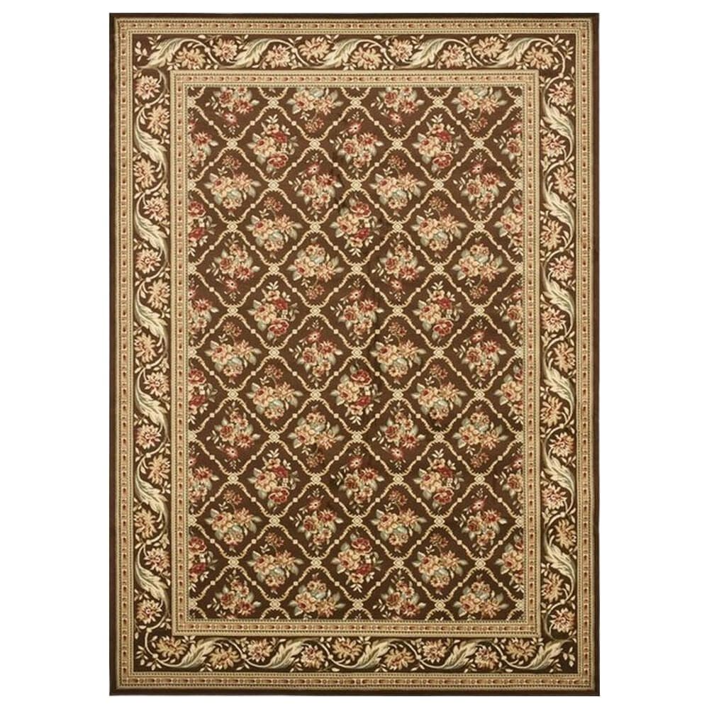 Safavieh Lyndhurst LNH556 8" x 11" Brown Area Rug, , large