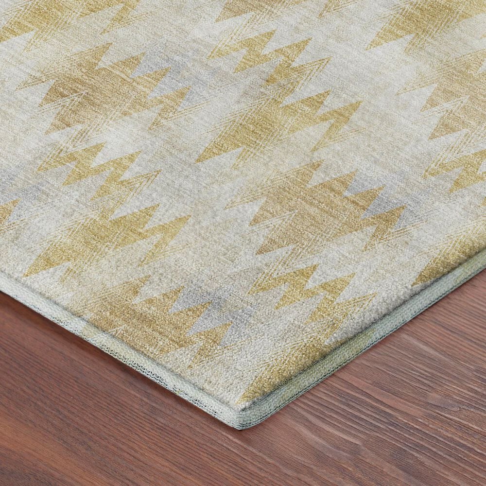 Dalyn Rug Company Soft Essentials Chevron Wheat 5' x 7'6" Area Rug, , large