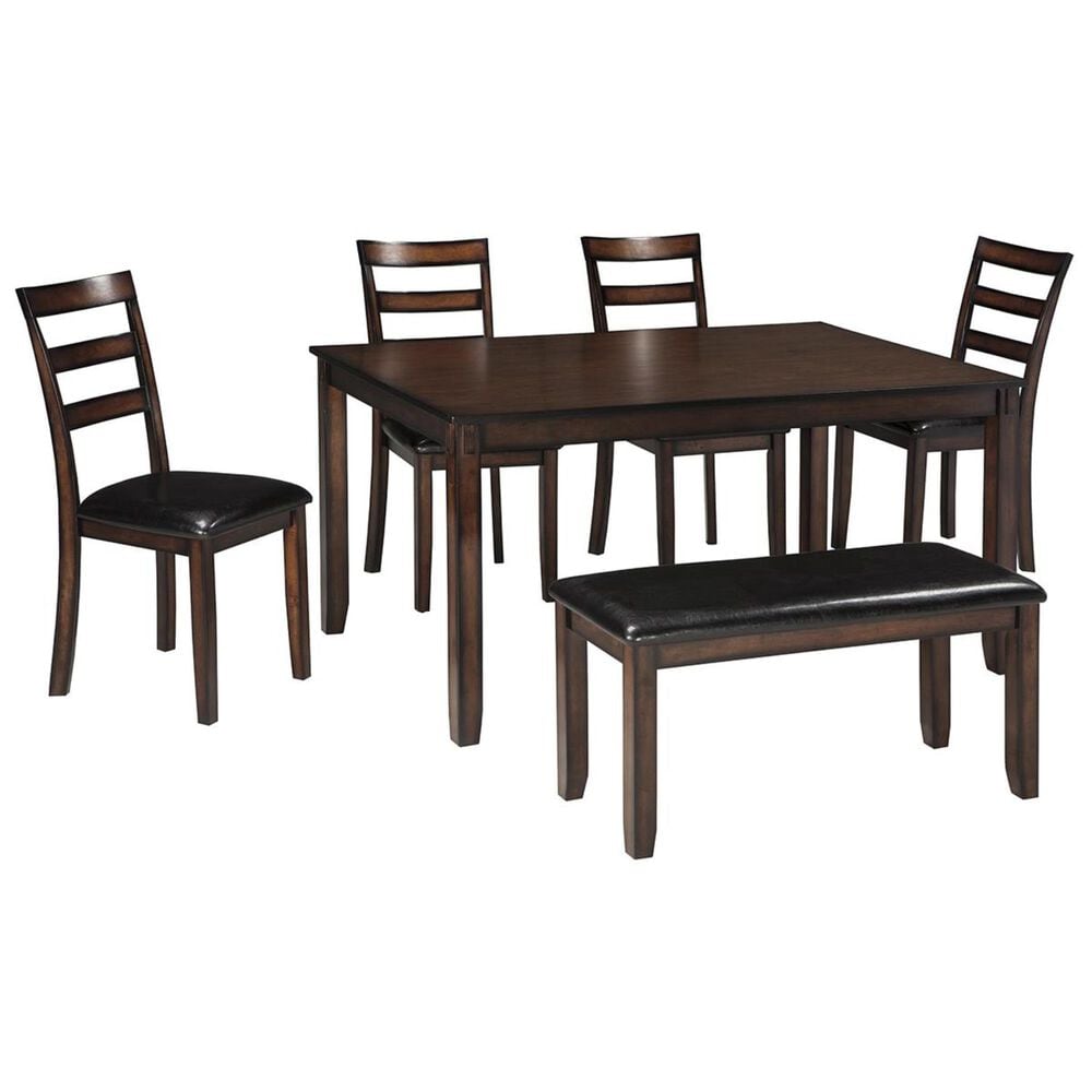Ashley Coviar 6-Piece Dining Set in Brown, , large