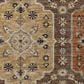 Dalyn Rug Company Silk Road Chocolate, Ivory, Gold, Copper, Gray, Taupe and Blue 1"8" x 2"6" Area Rug, , large