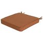 Hearth and Haven Noah19" x 19" Outdoor Dining Chair Cushion with Water-Repellent Fabric and Secure Ties in Orange, , large