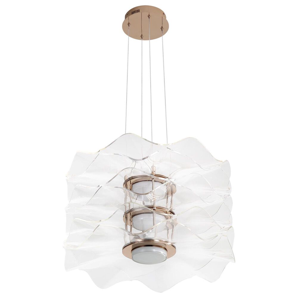 Golden Lighting Vetrina 3-Light Pendant in Light Gold, , large