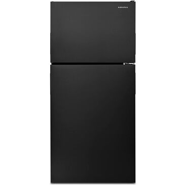 Amana 18 Cu. Ft. 30" Wide Top-Freezer Refrigerator with Garden Fresh Crisper Bins in Black, , large