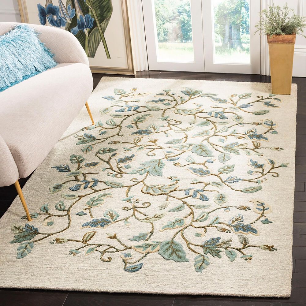 Safavieh Martha Stewart  9&#39;6&quot; x 13&#39;6&quot; Colonial Blue Area Rug, , large