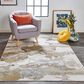 Feizy Aura 3737F 3"11" x 6" Gold and Gray Area Rug, , large