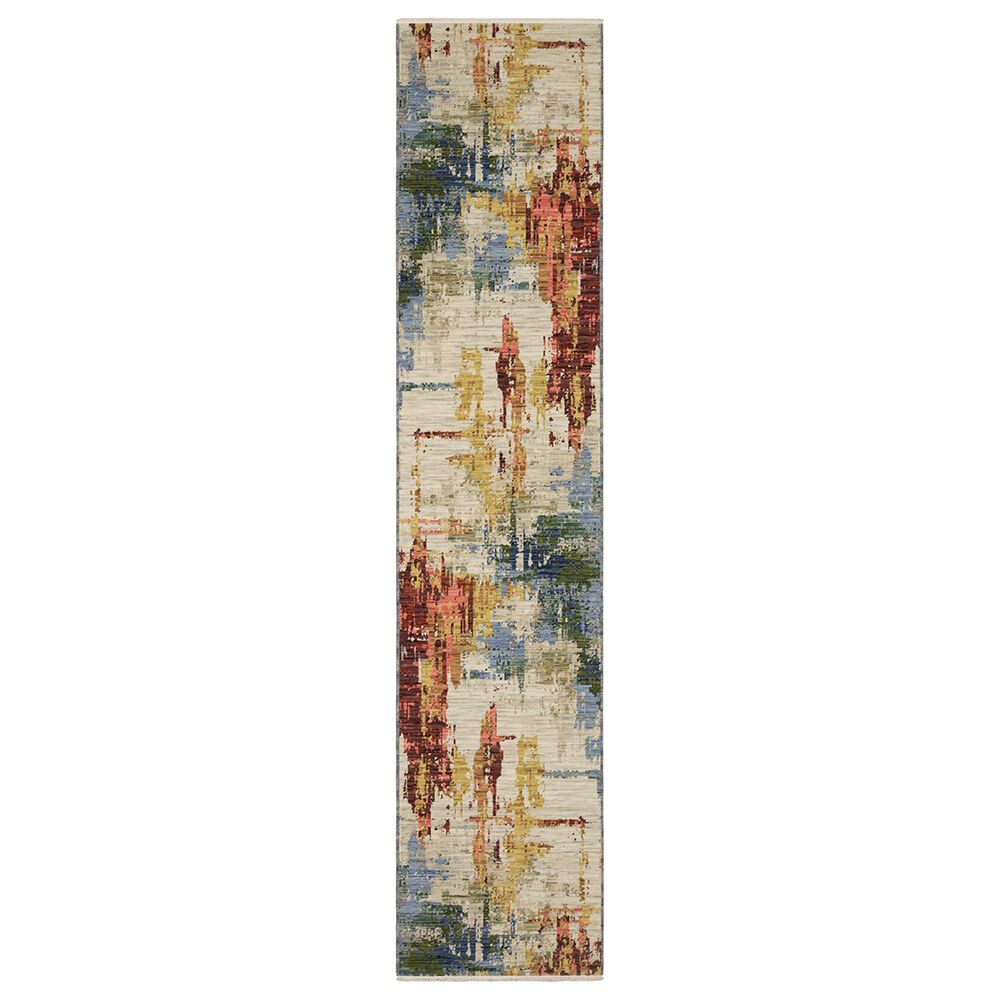Oriental Weavers Soleri 2"6" x 12" Beige and Multicolor Runner, , large
